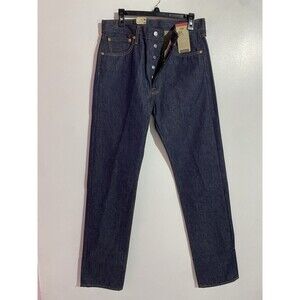 Levis 501 Original Jeans 33x38 Shrink To Fit Button Fly Rigid Blue * Irregular *